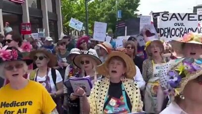 Anti-Trump protest in Greensboro NC