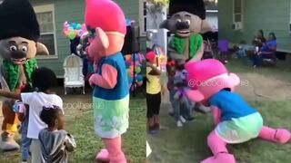 Children's Trolls themed birthday party takes revolting turn