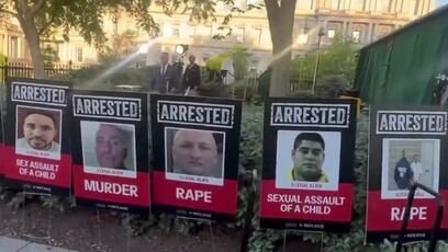 Karoline Leavitt says "Good Morning" as White House displays posters of violent illegals