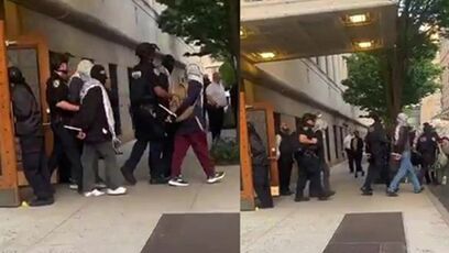 NYPD arrests protesters at Columbia University