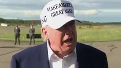 "You're the fake news" - Trump shreds reporter during talk about Putin