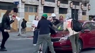 Is it self defense if you accidentally run over a protester?