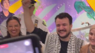 AOC accompanied anti-Israel activist Mahmoud Khalil back to NYC