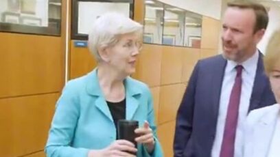 Elizabeth Warren mocked for obviously staged fluffer video about Trump