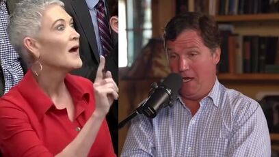 Tucker Carlson torches screaming liberal, Trump-hating reporter