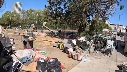 Playground in Kamala Harris’ hometown destroyed by homeless, trash and needles