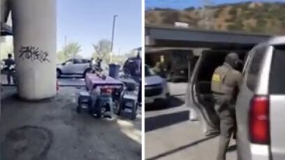 Taco Lady locked up during Home Depot ICE Raid