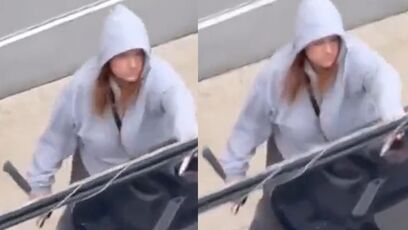 Scumbag caught destroying someone's truck