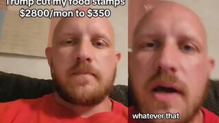 Man with 5 kids upset when EBT Food Stamps get cut