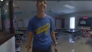Former D.A.R.E. officer caught in on-duty romp with teacher in classroom