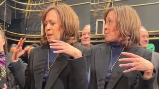 "IS SHE DRUNK?" Kamala Harris mocked after daytime word salad