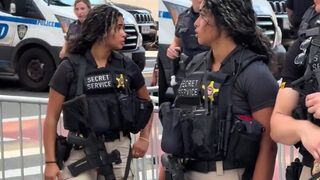 Female secret service agent has everyone talking