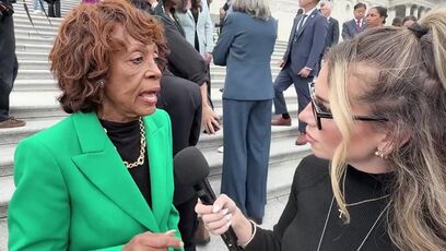 Maxine Waters Lost it when asked about Healthcare for Illegal Aliens
