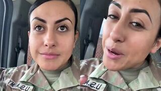 Army chick slams the Secretary of War while in uniform — is this a violation?