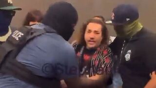 ICE officers dragged activists out of an elevator being used to transport illegals