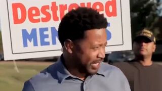 Guy photobombs CNN with sign saying: “Democrats Destroyed Memphis"