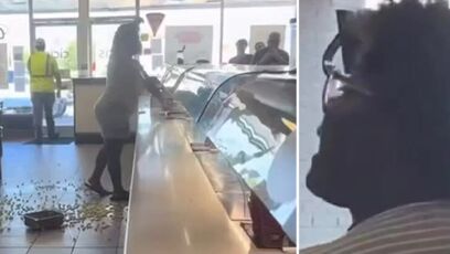 Woman destroys eatery when buffet isn't refilled fast enough