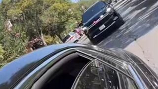 Chicago Woman records herself running red lights to escape an ICE vehicle