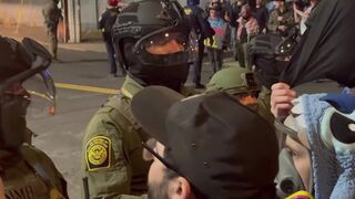 Portland Antifa agitator spits at ICE officer, gets taken down