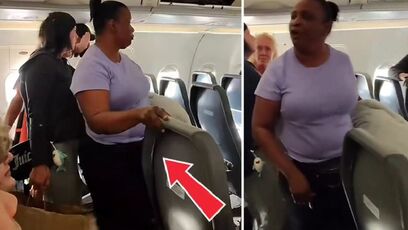 Woman refuses to let passengers off the plane unless her daughter skips the line