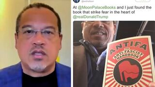 Keith Ellison busted in LIE about Antifa