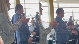 Minnesota AG Keith Ellison refused to applaud for veterans arriving on Honor Flight
