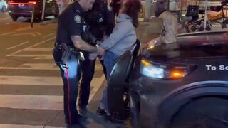 Woman experiences karma at the speed of light