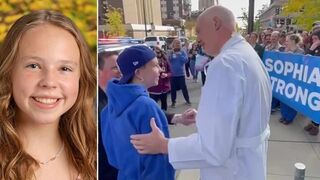 Shooting victim Sophia Forchas welcomed back after "miraculous" recovery