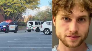 Cop opens fire on a man who rammed a Mercedes G-Wagon into officers