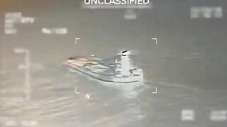 Video shows U.S. Coast Guard SEIZING a Venezuelan oil tanker