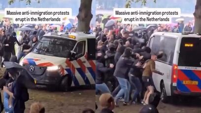 Massive anti-immigration protests in the Netherlands