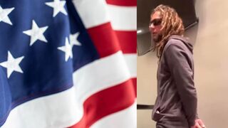 Man says "I am TIRED of seeing foreign flags in MY COUNTRY!"