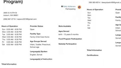 Investigation reveals that 500+ daycares have no physical address