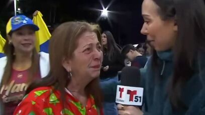 Venezuelans in Florida, break down in tears, celebrate Maduro's capture by Trump