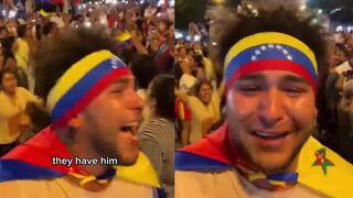 Venezuelans are still brought to tears celebrating in Caracas