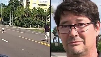 Driver Leaps From His Car and Saves Two Toddlers From Oncoming Traffic