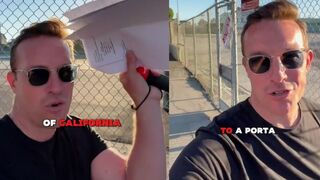 "There are 26 registered voters at this toilet in California" - Benny Johnson