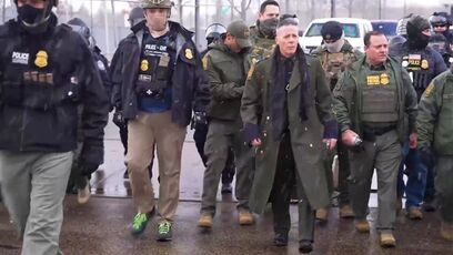 Border Patrol Chief Makes a Statement Walk Through Minneapolis