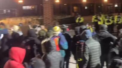 Activists Bang Pots and Pans in Freezing Weather to Keep Vance Awake, Didn't Know He Left 5 Hours Ago