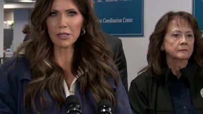 Kristi Noem: "An agent's finger was BIT off"