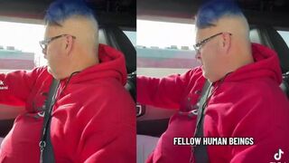 Dude TROLLS the anti-ICE protesters