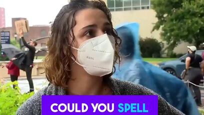 Anti-ICE Protester Wears Mask, Then Spells Her Full Name on Live TV