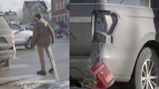 Alex Pretti seen spitting, kicking a federal agent tail light a week before getting shot