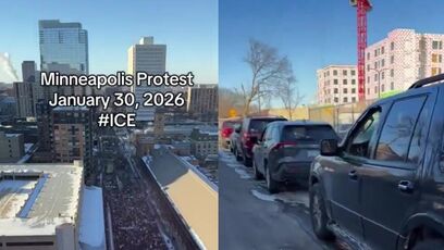 ICE-hating protesters smashed dozens of car windows, so much for being peaceful