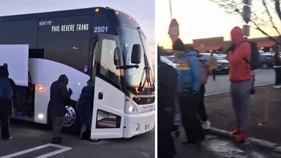 Not a rocket scientist, but I don't think an organic protest would have a tour bus