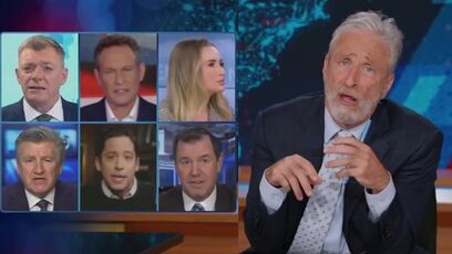 Jon Stewart mocks TPUSA for 'safe space' halftime show