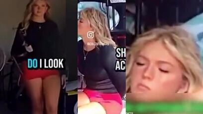 Girl gets dose of reality when cops show up