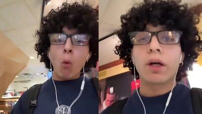 Guy LIES and says he was kicked out of bar for eating a bagel. Forgets ONE LITTLE FACT