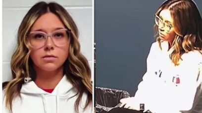 High school secretary Alicia Hughes caught in bed with student on Valentine's Day