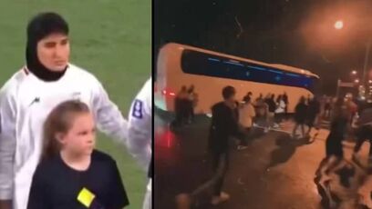 Iranian soccer team begs for help in sign language